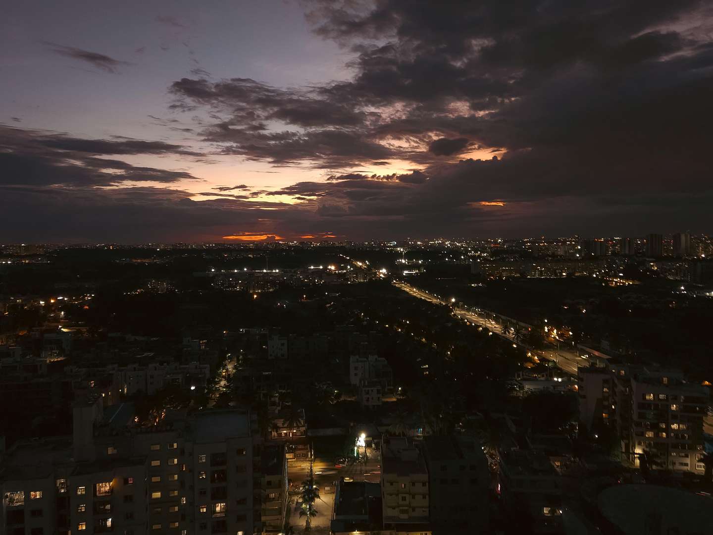 Sunset view from 23rd floor